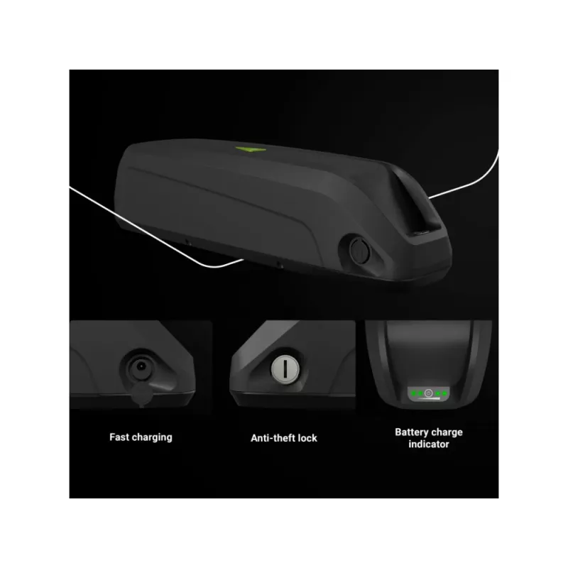 Aku Green Cell EBIKEGCF03 48V 14500mAh liitiumioon must