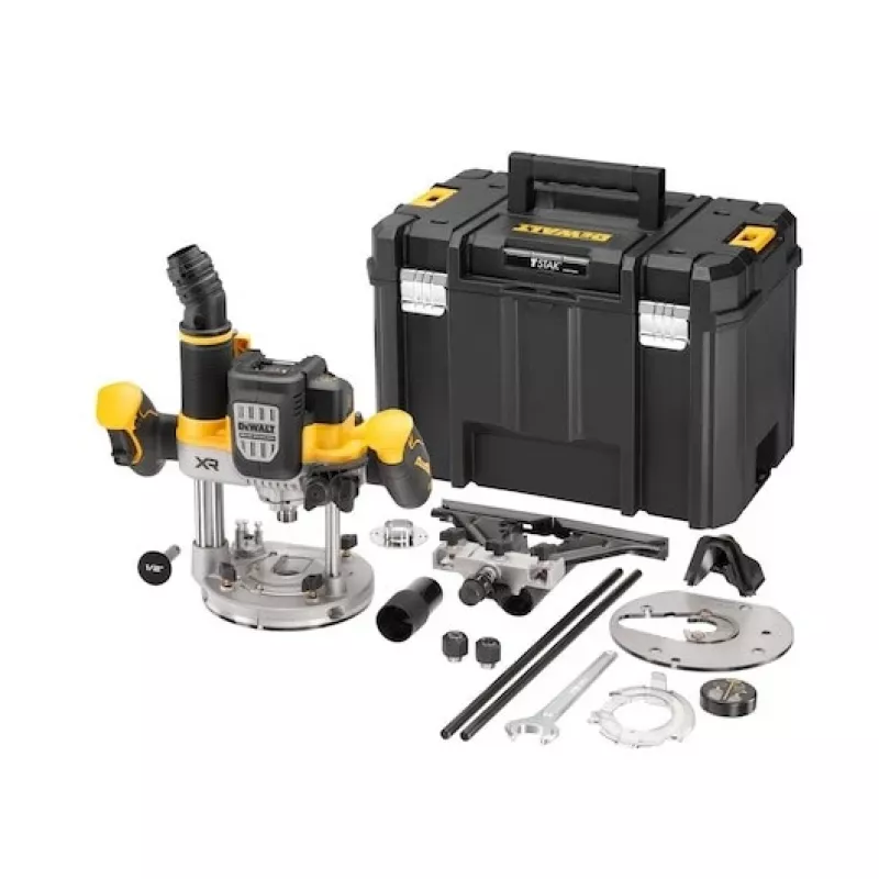 Põrandafrees DeWalt DCW620NT-XJ, akuga, harjadeta, 18V, 1600W väljund, 11–23k p/min, 12,7 mm padrun, tolmutoru, LED, 3,6 kg, karp