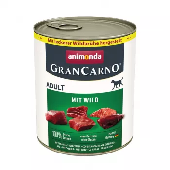 Märg koeratoit animonda GranCarno Adult Game (ulukiliha) 800 g, teraviljavaba, purk