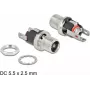 DC-pistik 5,5 x 2,5 mm emane läbiviigupistik jooteversioon DeLOCK 90057