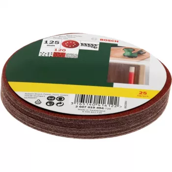 Lihvimistarvikute komplekt Bosch 2 607 019 494 — 25 lihvimislehte/tarvikut
