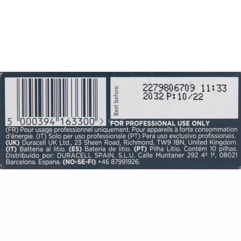 Liitiumpatarei Duracell CR2 3V (mudel 163300) kaameratele ja elektroonikale