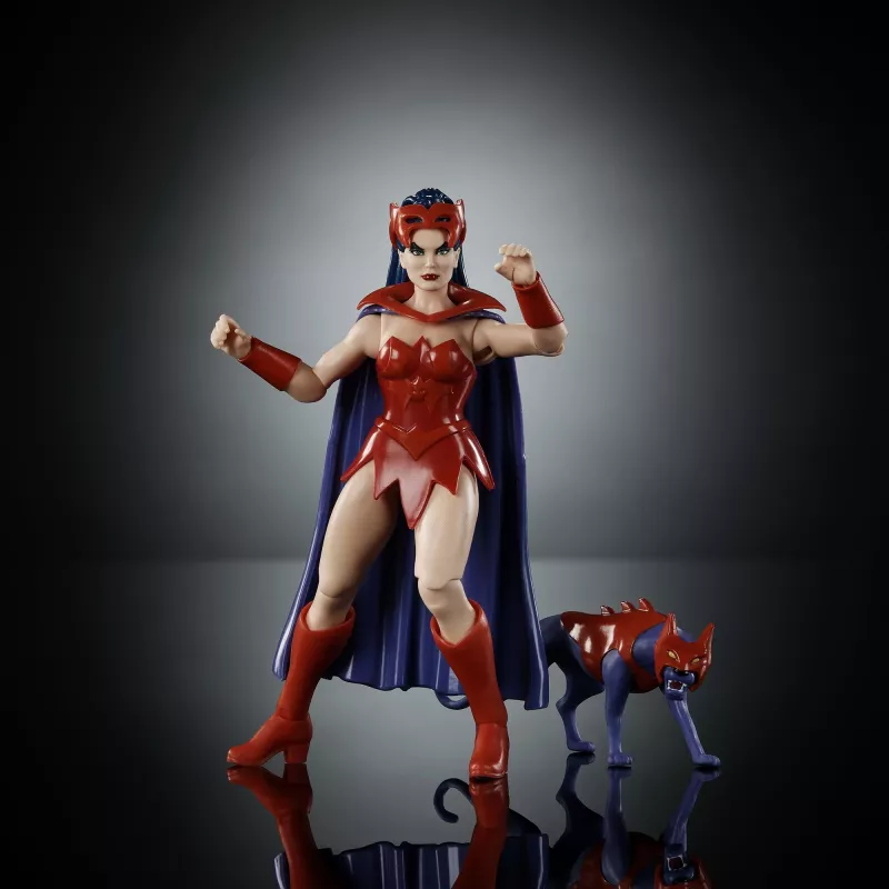 Märulikuju MATTEL MotU Origins Catra 5,5 tolli – kogumisväärne liigendkuju