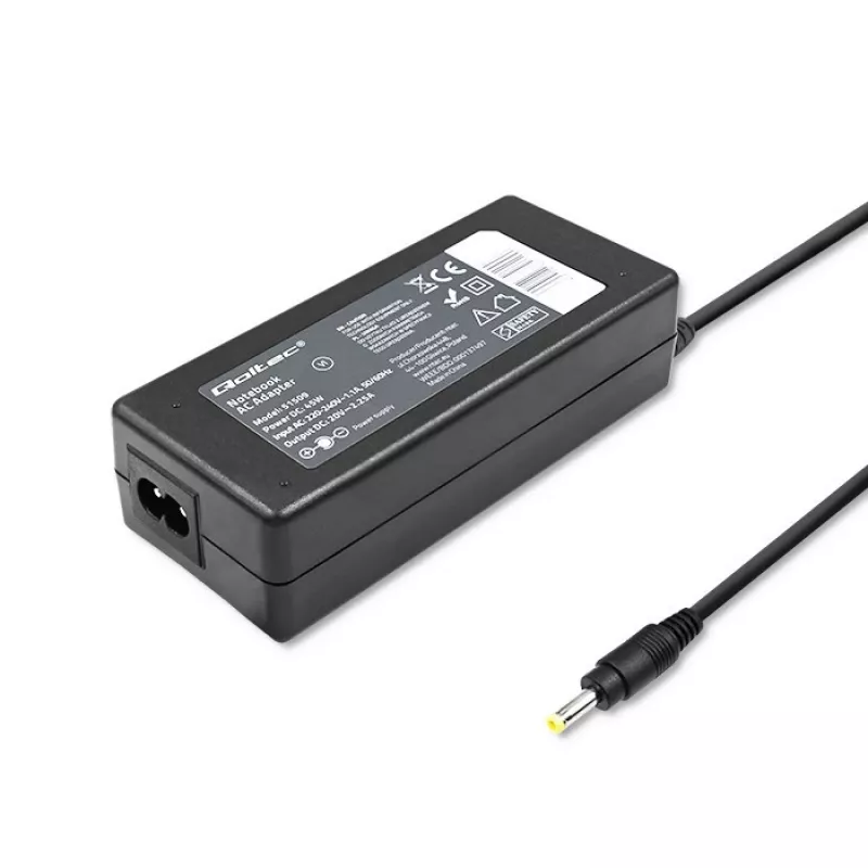 Qoltec 51509.45W toiteadapter Lenovo jaoks | 45W | 20V | 2,25A | 4,0*1,7 | +toitekaabel