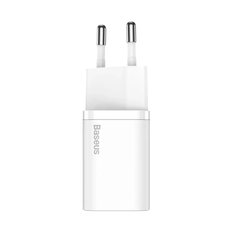 Laadija Baseus CCSP020102 mobiilseadmele universaalne valge vahelduvvoolu siseruumidesse