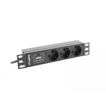 Lanberg PDU-03F-0200-BK Stromverteilereinheit (PDU) 1U Must 3 AC-Outputs (PDU-03E-0200-IEC-BK)