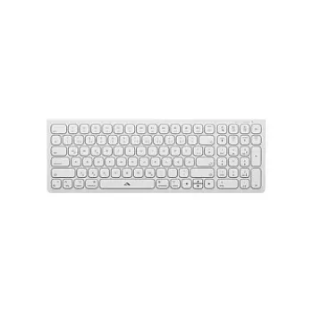 Alogic Echelon Compact USB-C BT klaviatuur saksa+hiir valge - klaviatuur - USB Type C - klaviatuur - USB Type C