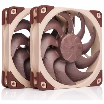 Arvutikorpuse ventilaator Noctua NF-A12X25 G2 PWM SX2-PP 120 mm, 12 V, 1800 p/min, 107,3 m³/h, SSO-laager, 2 tk pakendis, beež
