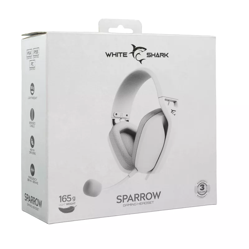 Kõrvaklapid White Shark GH-2443 Sparrow Valge