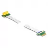 DeLOCK Riser Card PCI Express x1 isane x1 pessa 90° nurga all FPC-kaabliga 30 cm