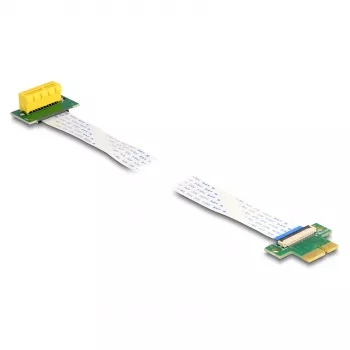DeLOCK Riser Card PCI Express x1 isane x1 pessa 90° nurga all FPC-kaabliga 30 cm
