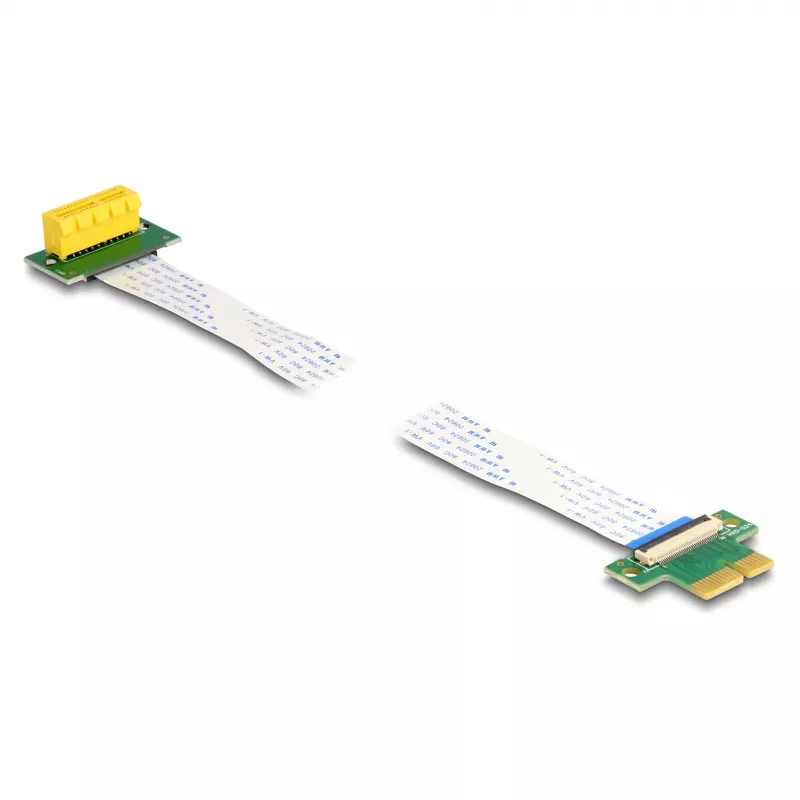 DeLOCK Riser Card PCI Express x1 isane x1 pessa 90° nurga all FPC-kaabliga 30 cm