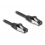 Võrgukaabel DeLOCK 80572 RJ-45 Cat8.1 2 m Must