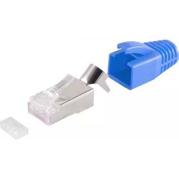 Juhtmepistik RJ-45 ShiverPeaks 72067-10B sinine valge
