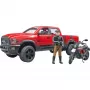 Dodge RAM 2500 Power Wagon koos haagise ja mootorrattaga Ducati 02502 BRUDER