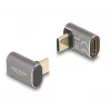 DeLOCK USB-adapter 40 Gbps USB USB-C PD 3.0 100 W isane emasele nurga all 8K 60 Hz metallist