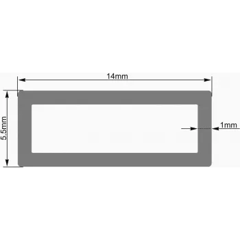 EUROLITE tühi-toru 14x5,5mm läbipaistev LED riba 2m (51202702)