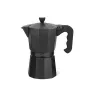 Moka pot Maestro MR-1666-6-Must — manuaalne pliidil kasutatav kohvimasin, 6 tassi, 300 ml, must alumiinium