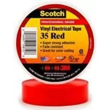 3M Scotch™ 35 SCOTCH35-19X20RD isoleerlint Scotch® 35 Punane (P x L) 20 m x 19 mm 1 tk (SCOTCH35-19X20RD)
