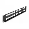 DeLOCK patch-paneeli lisaseade 88055 Rack paigaldus 2U Must