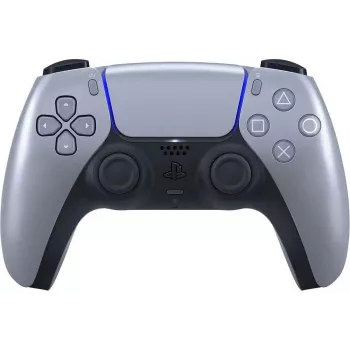 Juhtmeta mängupult Sony DualSense PlayStation 5-le — sisseehitatud liitiumioonaku, güro, haptiline vibratsioon, kõlar, 3,5 mm pesa, hõbedane