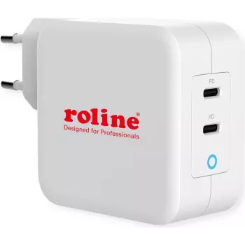 ROTRONIC-SECOMP Roline - Toiteplokk - 100 W - 5 A - PD 3.0, QC 3.0 - 2 väljundporti (USB-C)