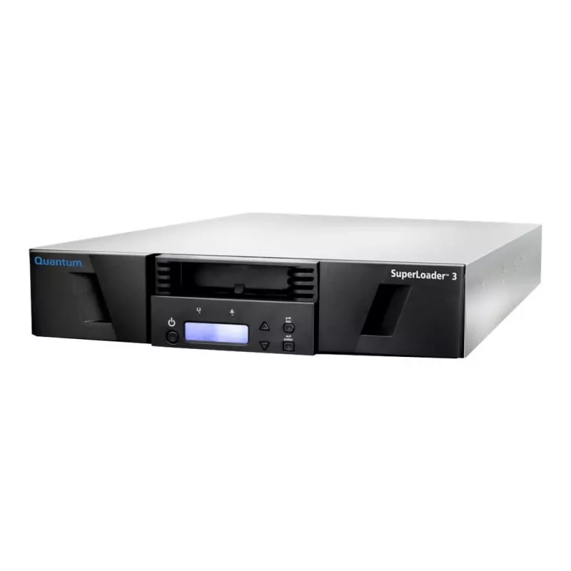 Salvestusseadmete automaatlaadija ja raamatukogu Quantum SuperLoader 3 lindikassetiga SAS 2700 GB/h