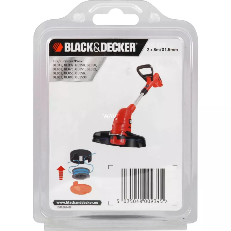 Võsalõikuri/trimmeri lisatarvik Black & Decker A6441-XJ