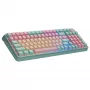 Klaviatuur Cooler Master MK770 mehaaniline, USB + RF juhtmevaba + Bluetooth, QWERTY prantsuse, 99 klahvi, RGB, türkiissinine