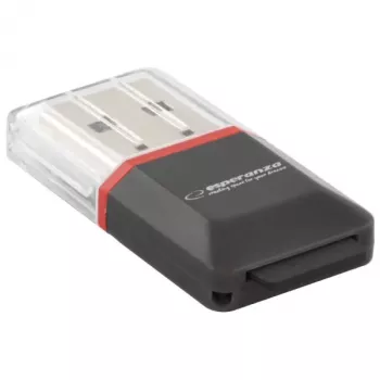 Esperanza EA134K kaardilugeja must, hõbedane, läbipaistev USB 2.0