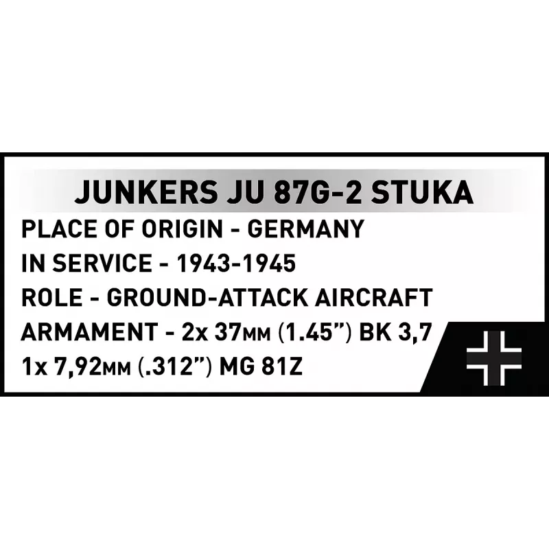 Ehituskomplekt Cobi Blocks Junkers JU 87G-2 Stuka 571 tk mudelikomplekt