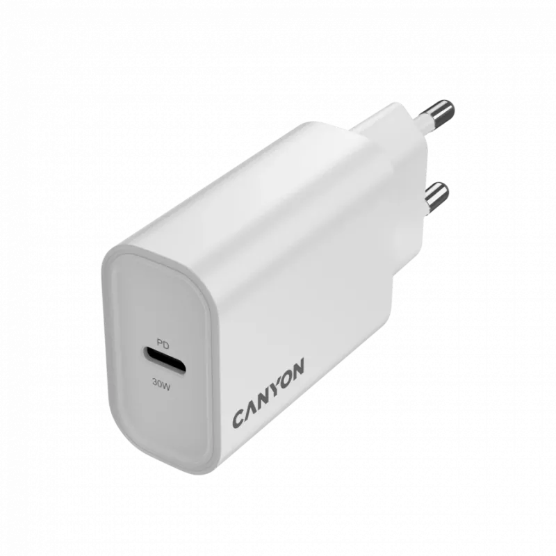 CANYON laadija OnCharge 30CL Max Power 30W 1xPD EU Valge