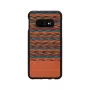 Nutitelefoni ümbris man and wood Samsung Galaxy S10e jaoks — pruun ruuduline musta äärisega