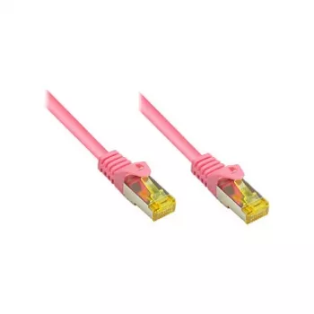 RJ45 ühenduskaabel CAT.7 toorkaabli ja riivikaitsega (RNS®), S/FTP, PiMF, halogeenivaba, 600MHz, OFC, magenta, 1m, Good Connections® (8070R-010M)
