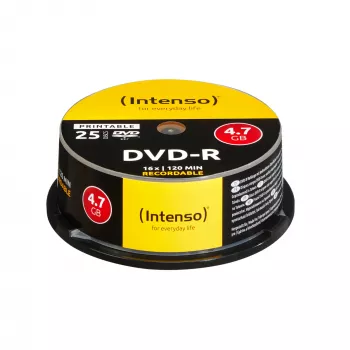 DVD-R Intenso 4.7GB Printable 16x 25 tk