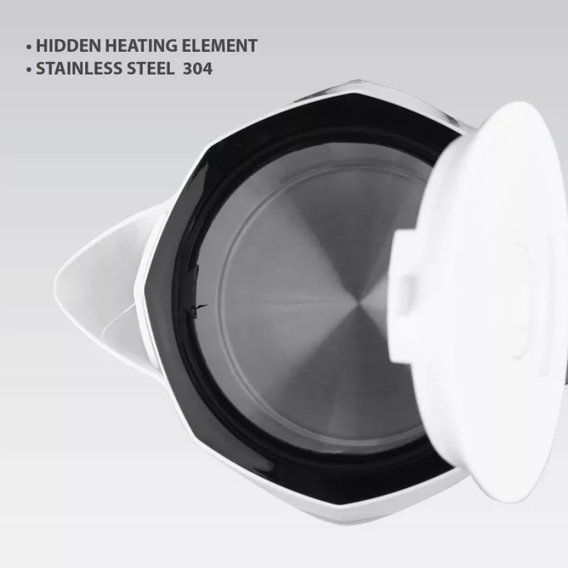 Elektriline veekeetja Maestro MR-058-Valge 1,8 L, 2000 W, juhtmevaba, eemaldatav filter