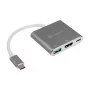 SilverStone SST-EP08C – USB 3.1 USB-C adapter HDMI-le/USB USB-C-le/USB Type-A-le – hõbedane