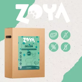 Kuiv koeratoit ZOYA ColdPRO Deer 9 kg — täiskasvanud koerte hooldus, ühevalguline hirveliha, 26% proteiini, 9,5% rasva