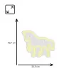 LED-neoonsilt MANTA SNL103WH — hobusemotiiv, valge