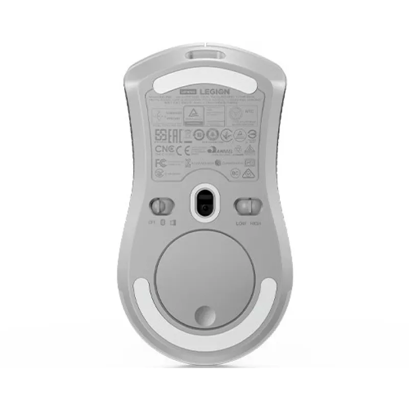 Mänguhiir Lenovo Legion M600 RF Wireless + Bluetooth + USB Type-A, mõlemakäeline, 16000 DPI, 9 nuppu, laetav