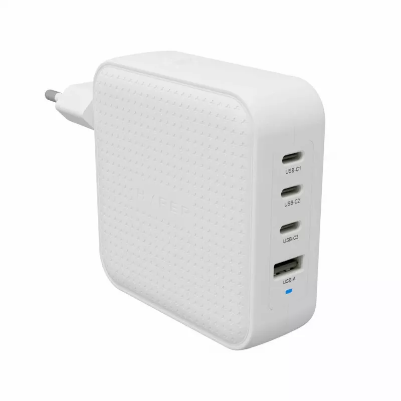 Hyper HyperJuice 100W USB-C GaN Travel Charger 3C+1A - Valge (HJ1002WHWWGL)