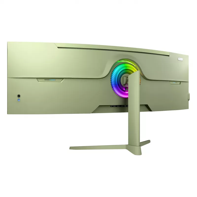 Kõver arvutimonitor Arozzi Nova 49 tolli (124,5 cm) Dual QHD 5120×1440 LED VA, 4 ms, Roheline