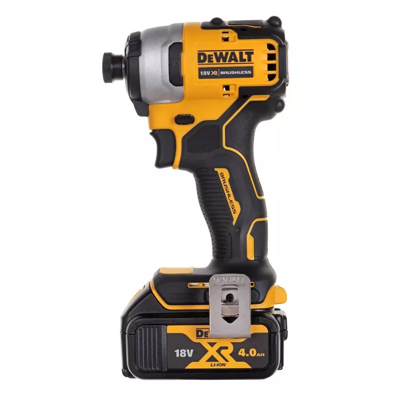 Juhtmeta tööriistakomplekt DeWalt DCK2062M2T — 18V, DCD709 puur + DCF809 1/4-tolline löökkruvikeeraja, 2×4,0Ah akud, TSTAK II kohver