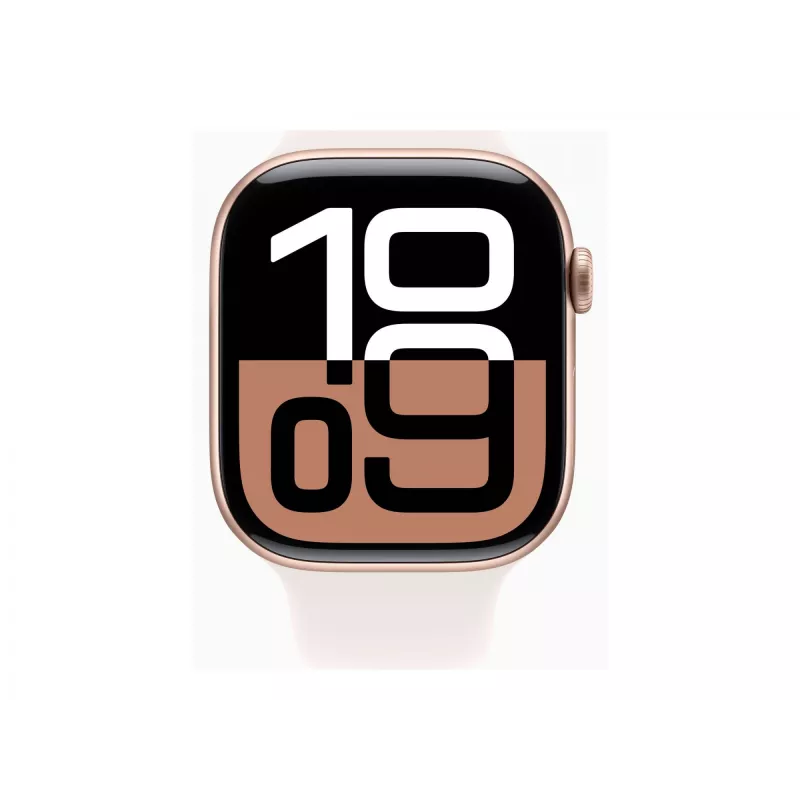 Apple Watch S10 Alumiinium Cellular 46mm Roosakuld (Spordirihm kahvaturoosa) M/L