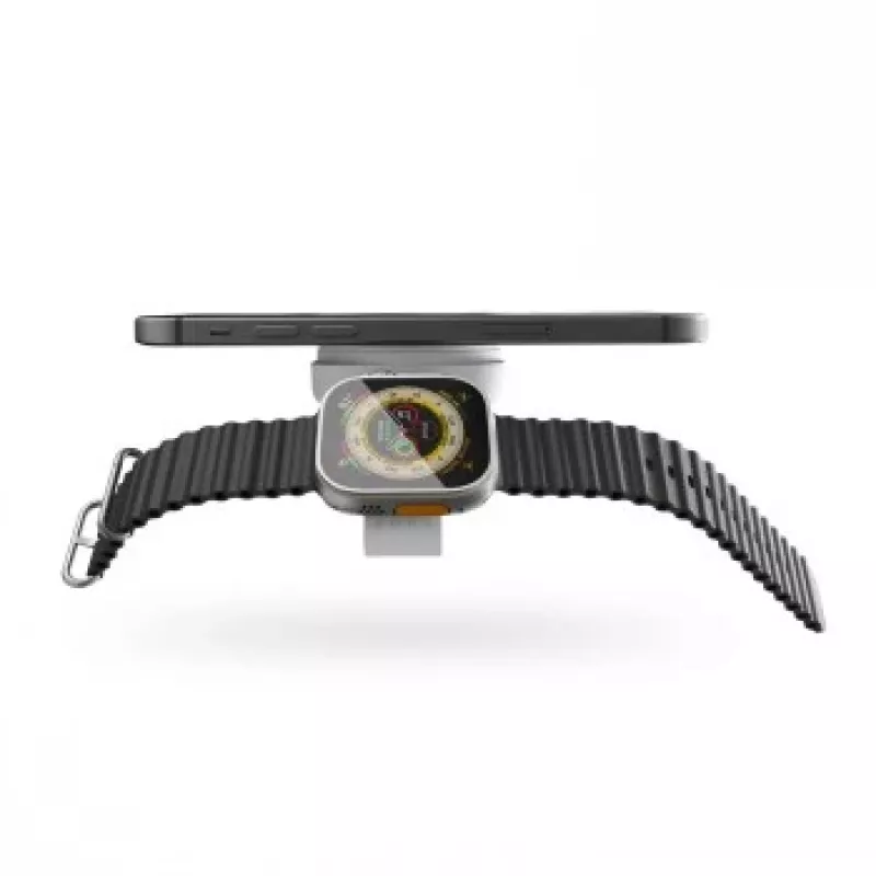 ZENS 2-IN-1 MAGSAFE + WATCH TRAVEL CHARGER Valge