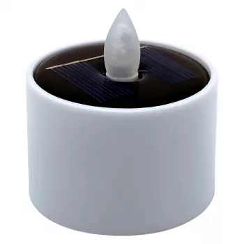 LED päikeseenergial töötav teeküünal RealPower STL-4, komplekt 4 tk, akutoitega päikese-LED teeküünlad