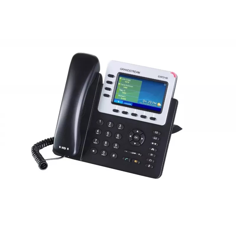 Grandstream Networks GXP-2140 IP-telefon must 4 liini TFT