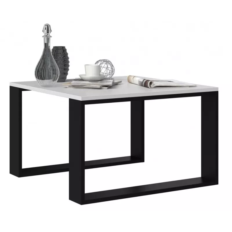 MODERN MINI table 67x67x40 cm Valge/Must