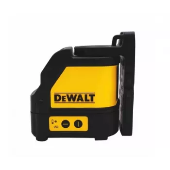 DeWALT DW088CG joonlaser — roheline laser, horisontaalne/vertikaalne, 30 m ulatus, statiivikeere 1/8 tolli, patarei AA (1 kaasas), 3× tugi