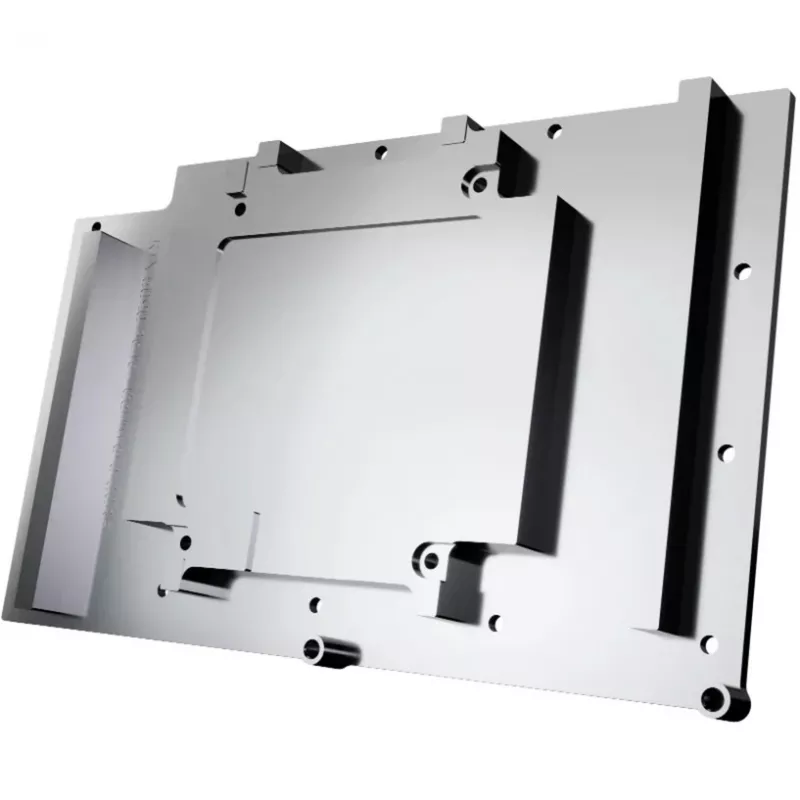 Taustplaat Alphacool 10259 alumiinium kroom vask must 153,3 mm